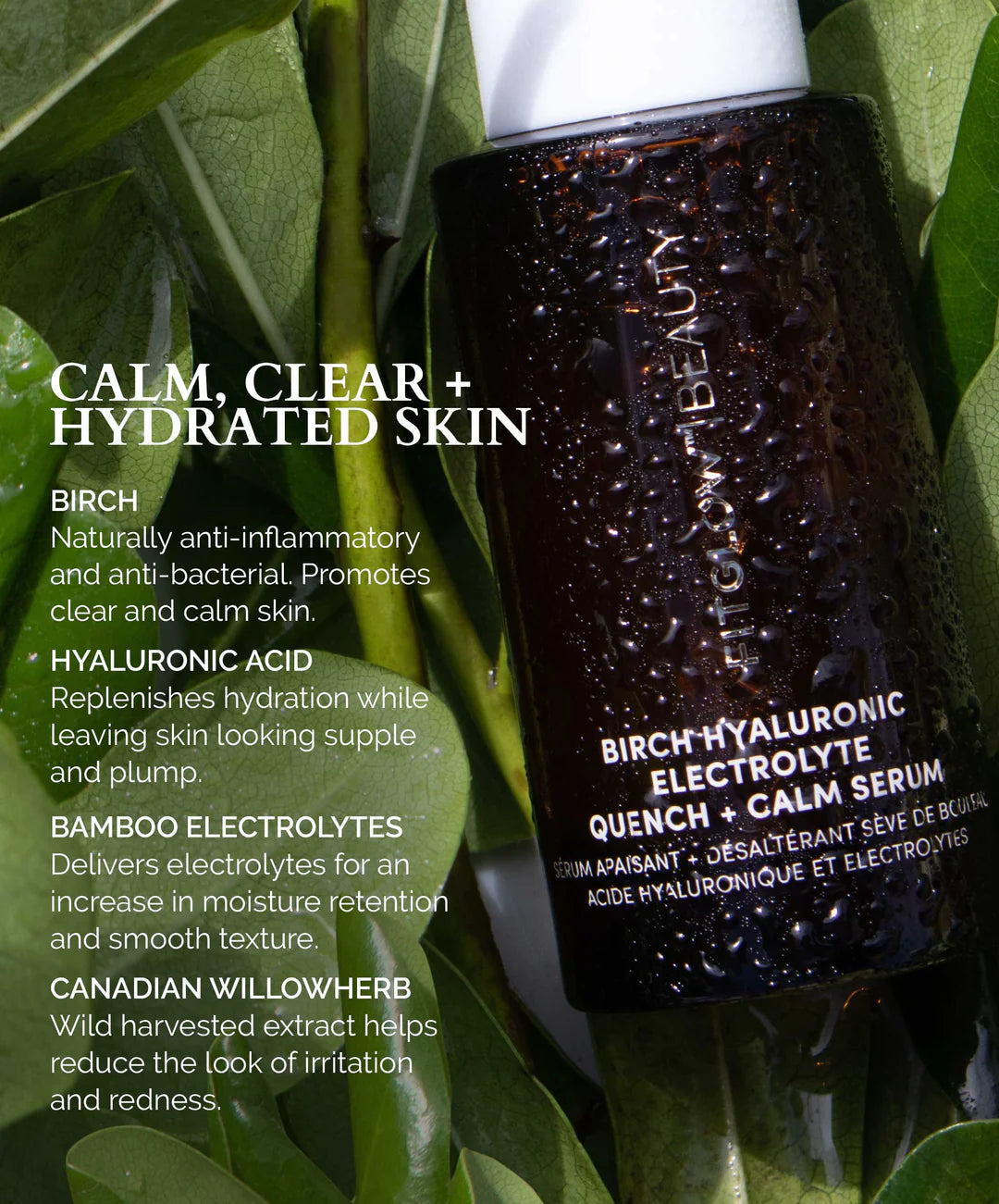 Fitglow Beauty Birch Hyaluronic Electrolyte Quench + Calm Serum