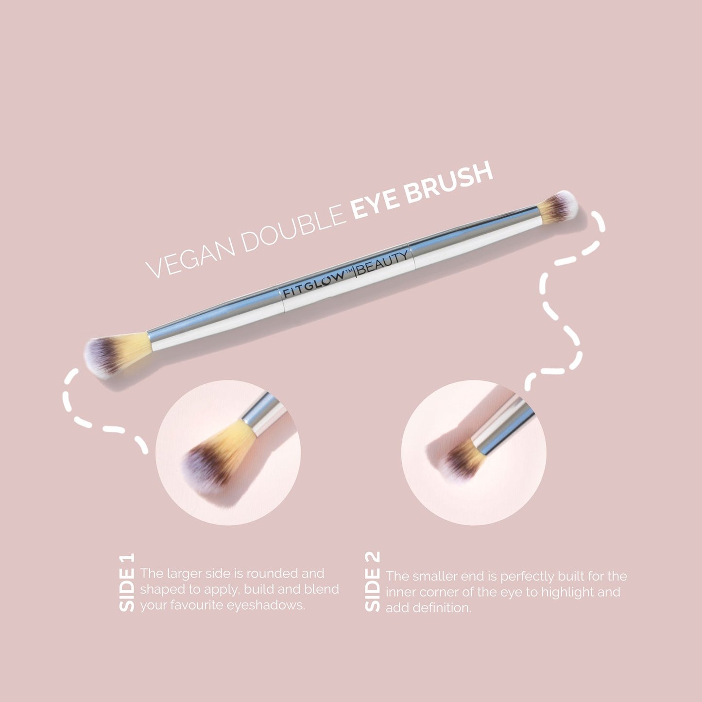 Fitglow Beauty Teddy Double Eye Brush