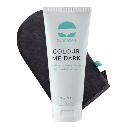 SunnaTan Colour Me Dark Lotion + Tanning Applicator Mitt