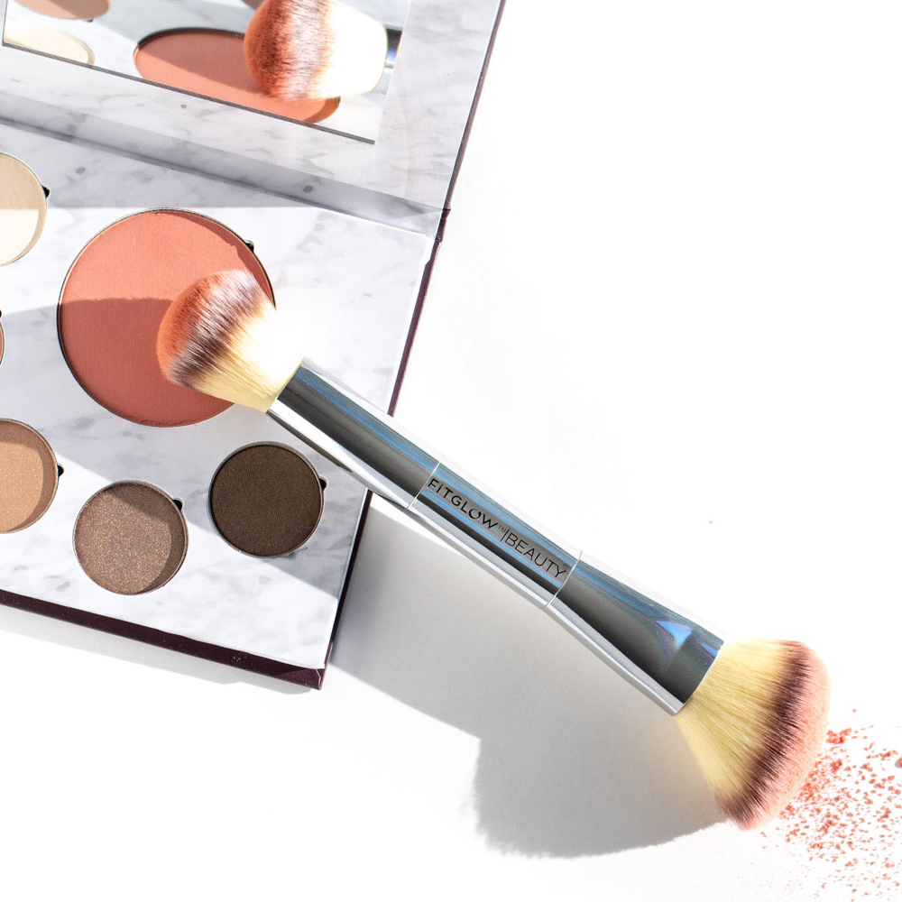 Fitglow Beauty Teddy Double Cheek Brush