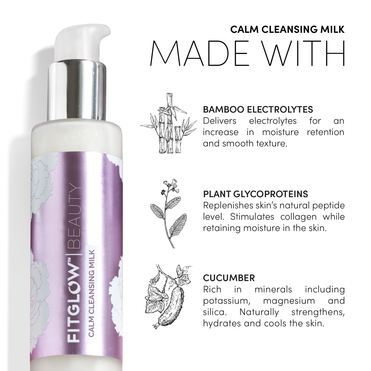 Fitglow Beauty Calm Cleansing Milk