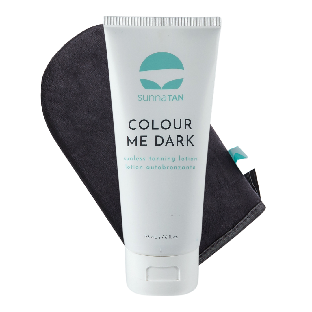 SunnaTan Colour Me Dark Lotion + Tanning Applicator Mitt